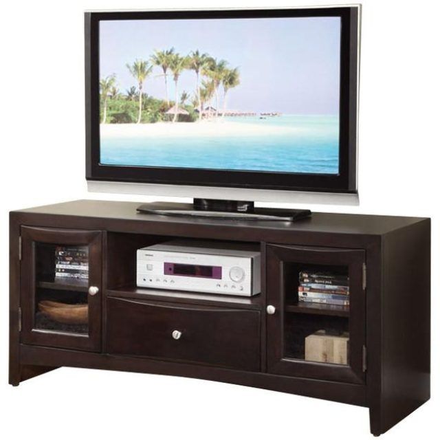 2024 Popular Wood Tv Stand with Glass