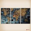 Abstract World Map Wall Art (Photo 2 of 20)