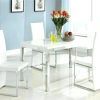 White Leather Dining Room Chairs (Photo 25 of 25)