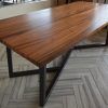 Dining Tables With Metal Legs Wood Top (Photo 2 of 25)