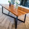Dining Tables With Metal Legs Wood Top (Photo 5 of 25)
