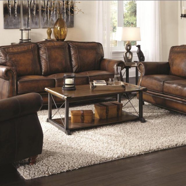 20 The Best Brown Leather Sofas with Nailhead Trim