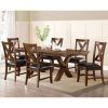 Craftsman 7 Piece Rectangular Extension Dining Sets With Arm & Uph Side Chairs (Photo 21 of 25)