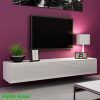 Hannu Tv Media Unit White Stands (Photo 3 of 15)