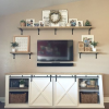 Modern Farmhouse Style 58" Tv Stands With Sliding Barn Door (Photo 15 of 15)