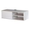 South Shore Evane Tv Stands With Doors in Oak Camel (Photo 15 of 15)