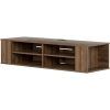 South Shore Evane Tv Stands With Doors in Oak Camel (Photo 14 of 15)