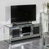 Tv Stands Fwith Tv Mount Silver/Black (Photo 1 of 15)