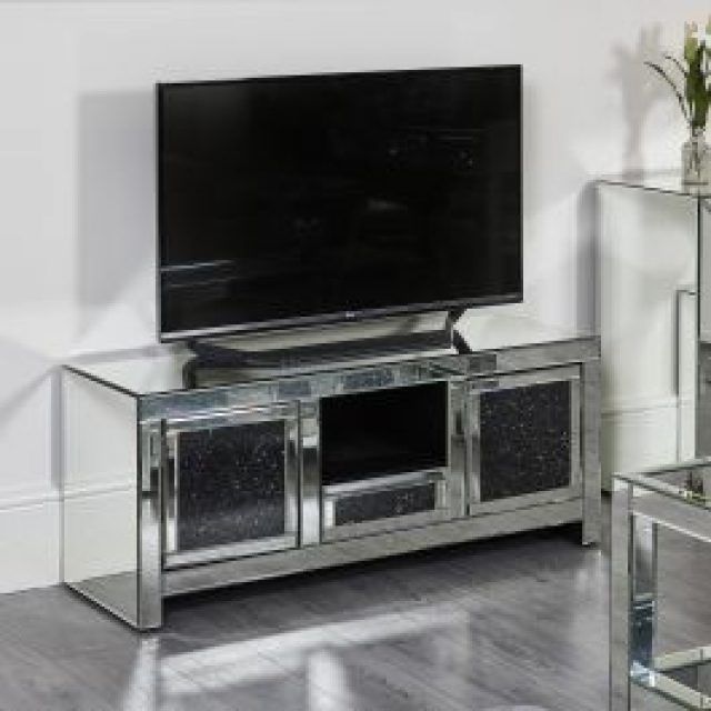 15 Best Collection of Tv Stands Fwith Tv Mount Silver/black
