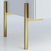 Gunmetal Perforated Brass Media Console Tables (Photo 7 of 16)