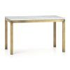 Parsons Black Marble Top & Brass Base 48X16 Console Tables (Photo 2 of 25)