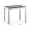 Parsons Clear Glass Top & Elm Base 48X16 Console Tables (Photo 6 of 25)