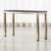 Parsons Walnut Top & Dark Steel Base 48X16 Console Tables (Photo 6 of 15)