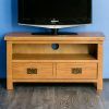 Rustic Corner 50" Solid Wood Tv Stands Gray (Photo 13 of 15)