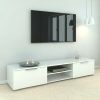 47" Tv Stands High Gloss Tv Cabinet With 2 Drawers (Photo 11 of 15)