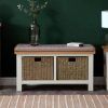 Compton Ivory Corner Tv Stands With Baskets (Photo 9 of 15)