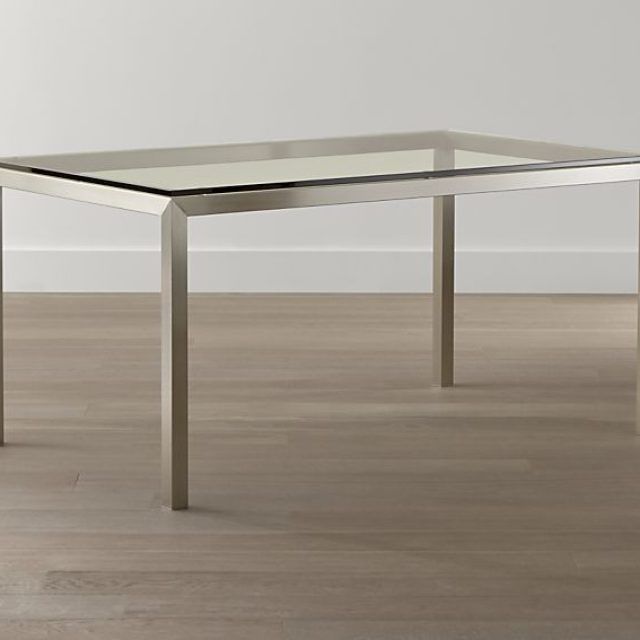 The Best Parsons Grey Marble Top & Dark Steel Base 48x16 Console Tables