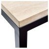 Parsons Travertine Top & Dark Steel Base 48X16 Console Tables (Photo 8 of 25)