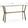 Elke Glass Console Tables With Brass Base (Photo 1 of 25)