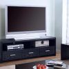 Modern Black Tv Stands on Wheels (Photo 2 of 15)