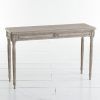 Parsons Travertine Top & Brass Base 48X16 Console Tables (Photo 6 of 25)