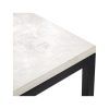 Parsons White Marble Top & Dark Steel Base 48X16 Console Tables (Photo 5 of 25)