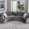 Noa Sectional Sofas With Ottoman Gray (Photo 6 of 15)