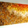 Orange Wood Wall Art (Photo 1 of 15)