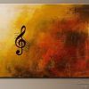 Abstract Musical Notes Piano Jazz Wall Artwork (Photo 5 of 20)