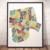 New Orleans Map Wall Art (Photo 5 of 20)