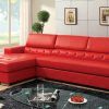 Red Leather Sectionals With Chaise (Photo 2 of 10)