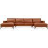 U Shaped Leather Sectional Sofa (Photo 19 of 20)