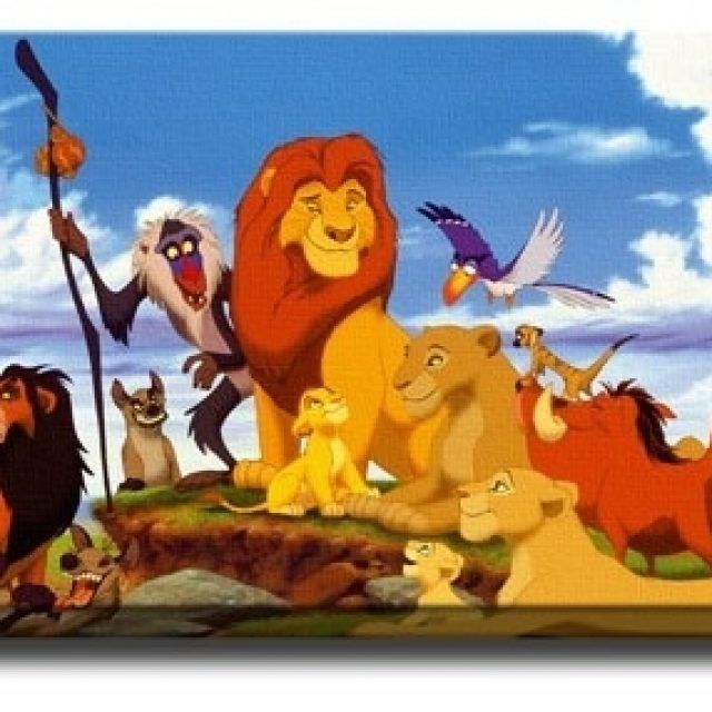 Top 15 of Lion King Canvas Wall Art