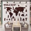 Wall Art Stickers World Map (Photo 14 of 25)