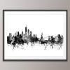 New York Skyline Canvas Black and White Wall Art (Photo 18 of 20)