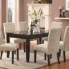 Dining Tables and Fabric Chairs (Photo 10 of 25)