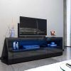 Modern Black Floor Glass Tv Stands With Mount (Photo 5 of 15)