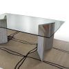 Parsons Grey Marble Top & Dark Steel Base 48X16 Console Tables (Photo 7 of 25)