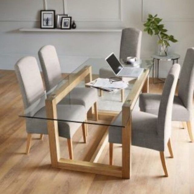 25 Best Ideas Glass and Oak Dining Tables and Chairs