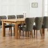 Oak Dining Tables and Fabric Chairs (Photo 7 of 25)