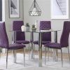 Dining Tables and Purple Chairs (Photo 4 of 25)