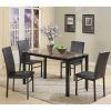 Amir 5 Piece Solid Wood Dining Sets (Set of 5) (Photo 7 of 25)
