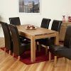 Chunky Solid Oak Dining Tables and 6 Chairs (Photo 17 of 25)