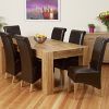 Chunky Solid Oak Dining Tables and 6 Chairs (Photo 6 of 25)