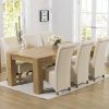 Chunky Solid Oak Dining Tables and 6 Chairs (Photo 10 of 25)