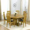 Round Oak Dining Tables and Chairs (Photo 14 of 25)