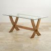 Glass and Oak Dining Tables and Chairs (Photo 14 of 25)