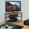Space Saving Black Tall Tv Stands With Glass Base (Photo 2 of 15)