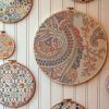 Embroidery Hoop Fabric Wall Art (Photo 11 of 15)