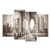 New York Skyline Canvas Black and White Wall Art (Photo 11 of 20)